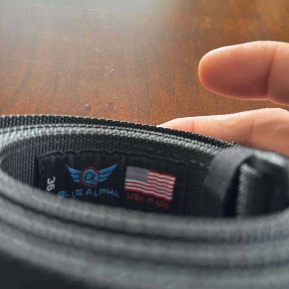 Blue alpha edc belt 36 brand new